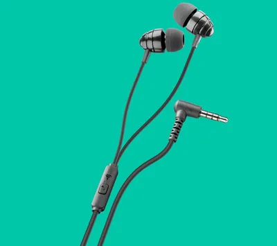 PLOOS kabelgebundene universelle In-Ear-Kopfhörer für Anrufe und Musik schwarz