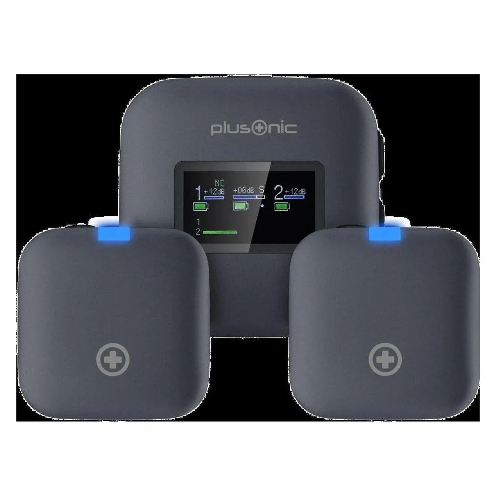 Plusonic Wireless Mikrofone Kit PS-TDS8 "USB Type C/Lightning/3,5mm Klinke" WiFi-Micro *ALLTRAVEL*