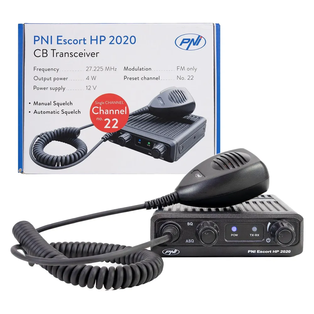 PNI CB-Funkgerät Escort HP 2020 Einkanal 22 Frequenz 27,225 MHz