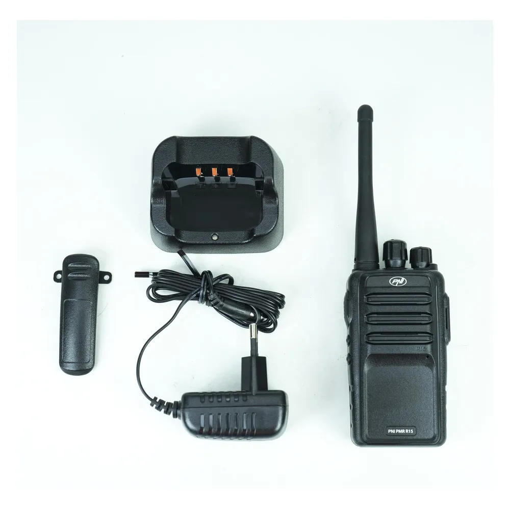PNI Professionelles tragbares Radio PMR R15 0,5 W, 16 programmierbare Kanäle, 16 PMR- und 50 CTCSS-