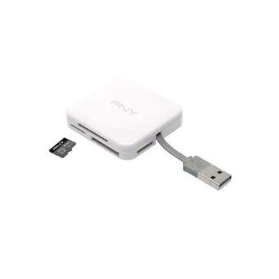 Kartenleser PNY AXP724 USB 2.0 Multi-Format Weiß