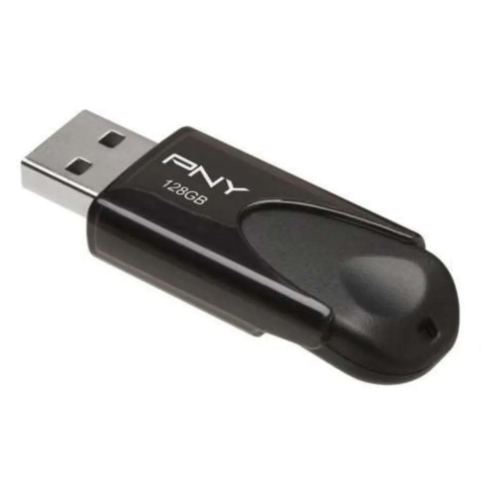 USB-Stick PNY Attaché 4 128GB USB 2.0 Schwarz Slide