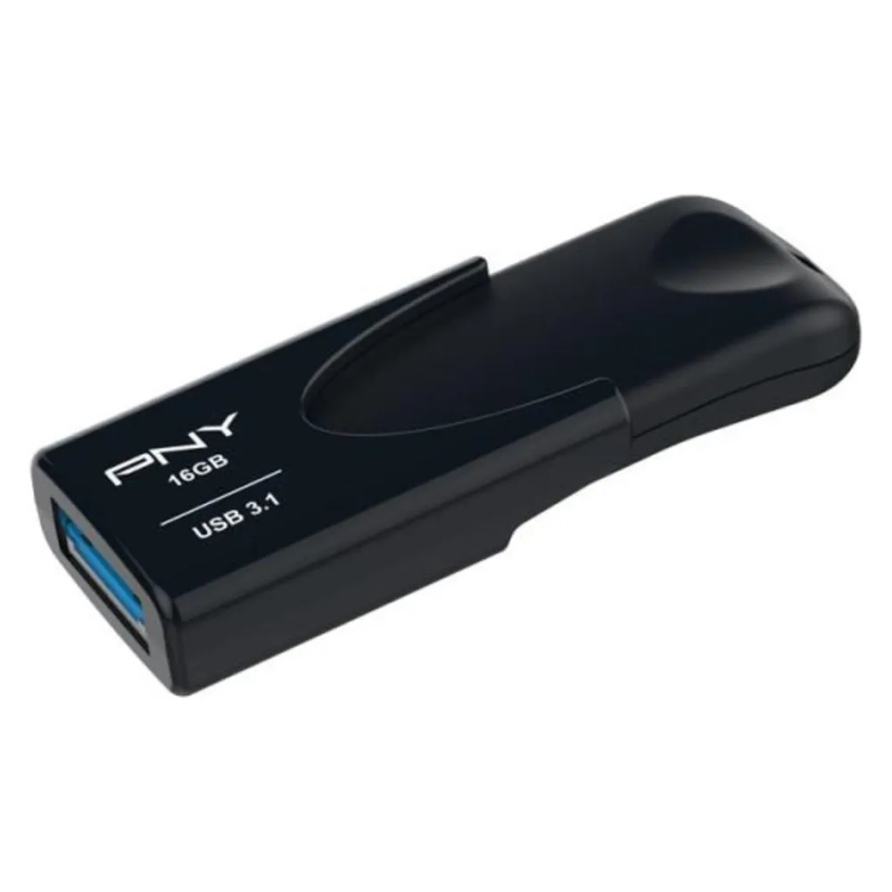 PNY Attache 4 USB-Stick 16 GB USB Typ-A 3.2 Gen 1 (3.1 Gen 1) Schwarz