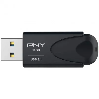 PNY Attache 4 USB-Stick 16 GB USB Typ-A 3.2 Gen 1 (3.1 Gen 1) Schwarz