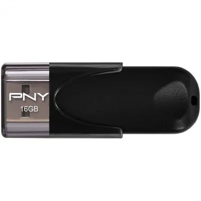 PNY Attaché 4 2.0 16GB USB-Stick USB Typ-A Schwarz