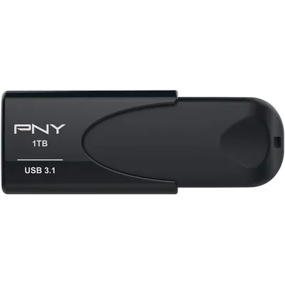 PNY Attaché 4 USB Typ-A 3.2 Gen 1 (3.1 Gen 1) 1 TB, schwarzer Flash-Speicher