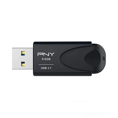PNY Attache 4 USB-Stick 512 GB USB Typ-A 3.2 Gen 1 (3.1 Gen 1) Schwarz