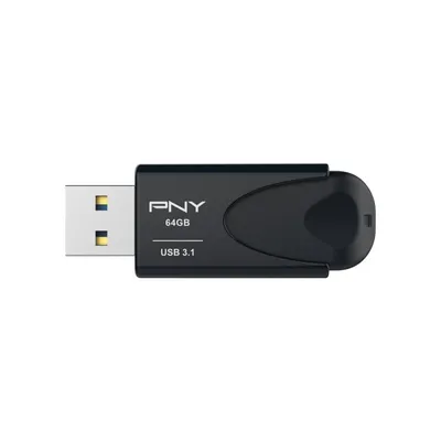 PNY Attaché 4 USB-Stick 64 GB USB Typ-A 3.2 Gen 1 (3.1 Gen 1) Schwarz
