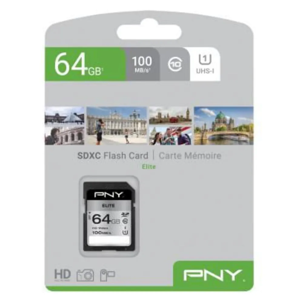 PNY Elite (64 GB, SDXC, U1, UHS-I)
