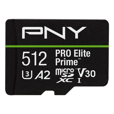MicroSD-Karte PNY PRO Elite Prime 512 GB Klasse 10 UHS-I U3 V30 A2