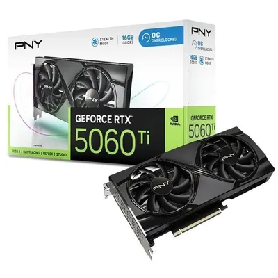 Grafikkarte PNY GeForce RTX 5060 Ti Overclocked 16GB GDDR7 Reflex 2 RTX AI DLSS4