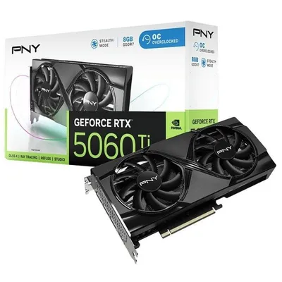 Grafikkarte PNY GeForce RTX 5060 Ti Overclocked Dual Fan 8GB GDDR7 Reflex 2 RTX AI DLSS4