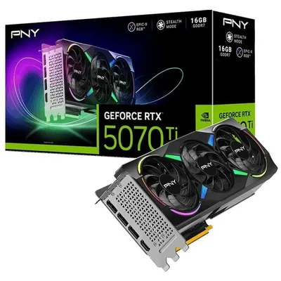 Grafikkarte PNY GeForce RTX 5070 Ti ARGB OC 16GB GDDR7 Reflex 2 RTX AI DLSS4