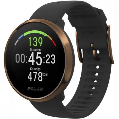 Polar Ignite Bluetooth GPS 43mm IPS Schwarz Kupfer M/L Wasserdicht Herzfrequenzmonitor Schlaftracking