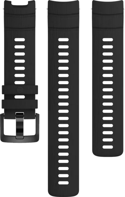 Polar Street X Silikonarmband Schwarz 22 mm S/L