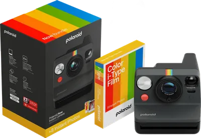 Polaroid Now 3 Schwarz + Color Film (8 Stück)