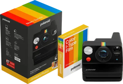 Polaroid Now+ 3 Schwarz + Color Film (8 Stück)