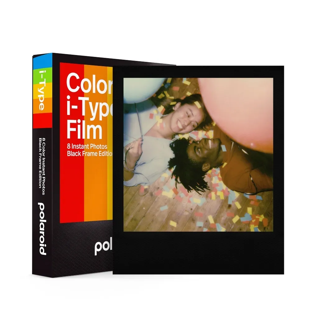 Polaroid i-Type farblicher Sofortbildfilm mit schwarzem Rand 8x, Mehrfarbig