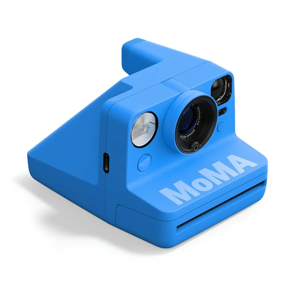 Polaroid Now Generation 3 Sofortbildkamera MoMA Edition, Blau