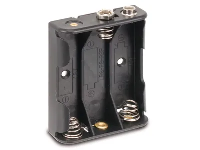 Batteriehalter, 3x Mignon, Clipanschluss