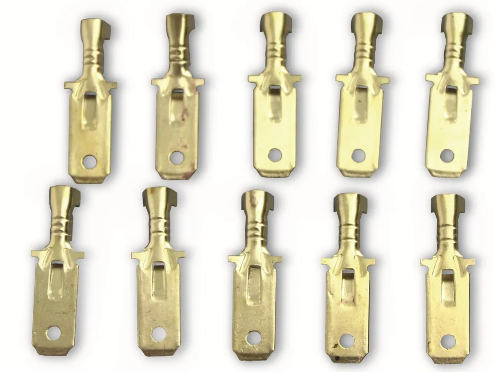 Flachstecker, 6,3 mm, 2,5 mm², 10 Stück