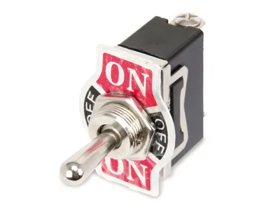Kippschalter, KN3(C)-123A, tastend, 1-polig, (ON)/OFF/(ON)