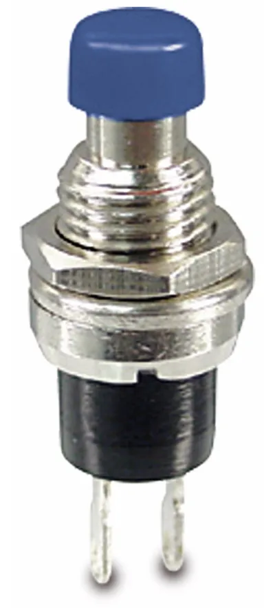Miniatur-Drucktaster PBS-10C-2, Öffner, blau