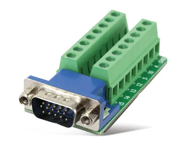 Sub-D Stecker, VGA 15-polig (3-reihig)