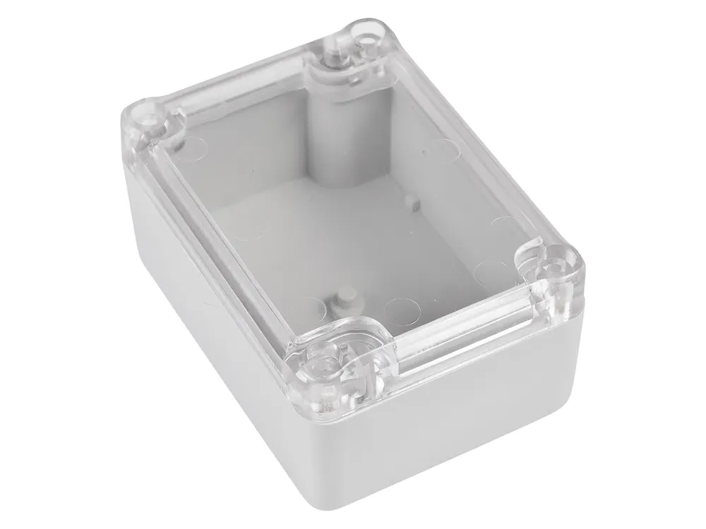 POLLIN ABS-Gehäuse 4U63090604437, 88x64x42 mm, IP65, Glasklarer Deckel