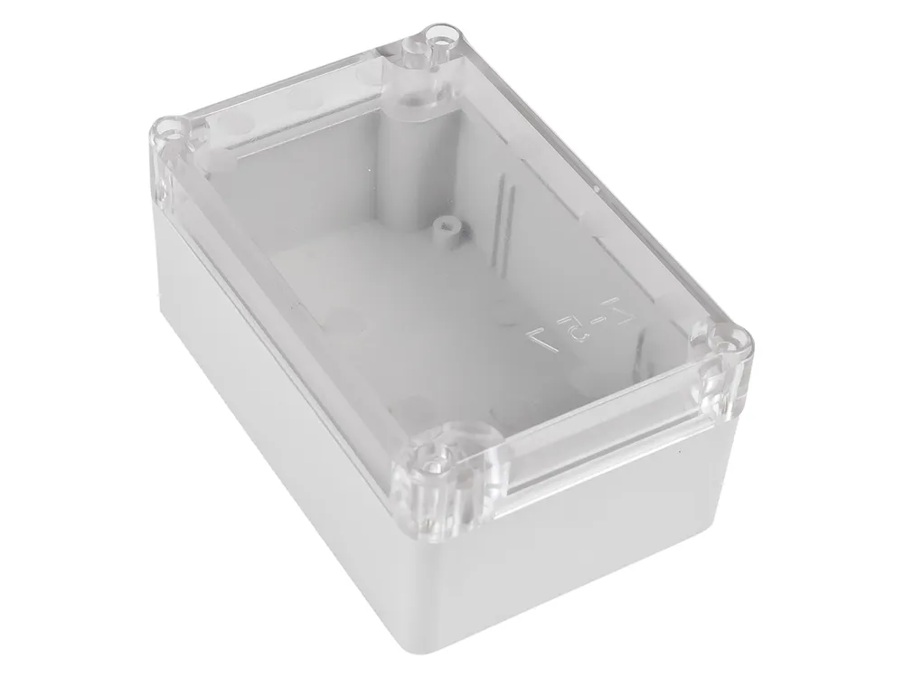 POLLIN ABS-Gehäuse 4U63120806437, 118x78x55 mm, IP65, Glasklarer Deckel