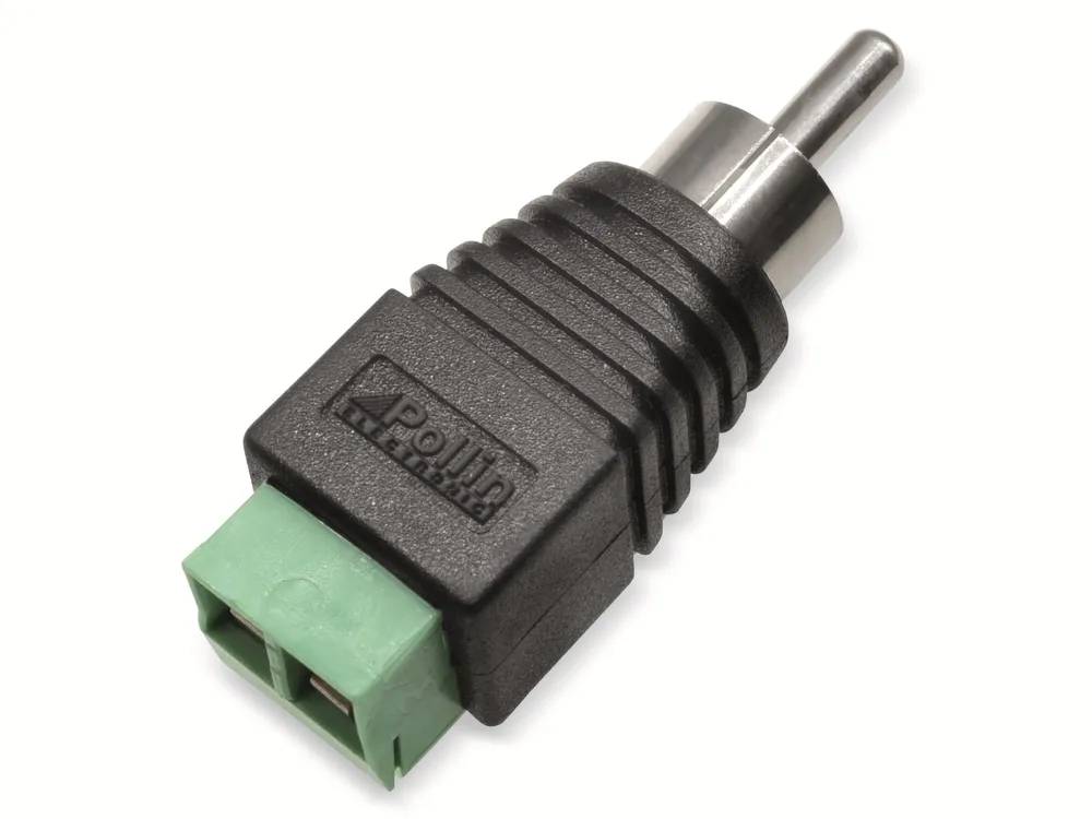 Steckverbinder, Cinch, Schraubanschluss, Stecker