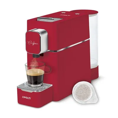 Kapselmaschine Polti Coffea S15R 0,85L 19 Bar automatische Auswurf rot