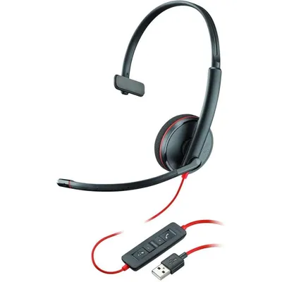 POLY Blackwire C3210 Kopfhörer Kabelgebunden Kopfband Büro/Callcenter USB Typ-A Schwarz