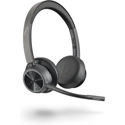 POLY Voyager 4320 UC Kopfhörer Kabellos Kopfband Büro/Callcenter USB Typ-A Bluetooth Schwarz