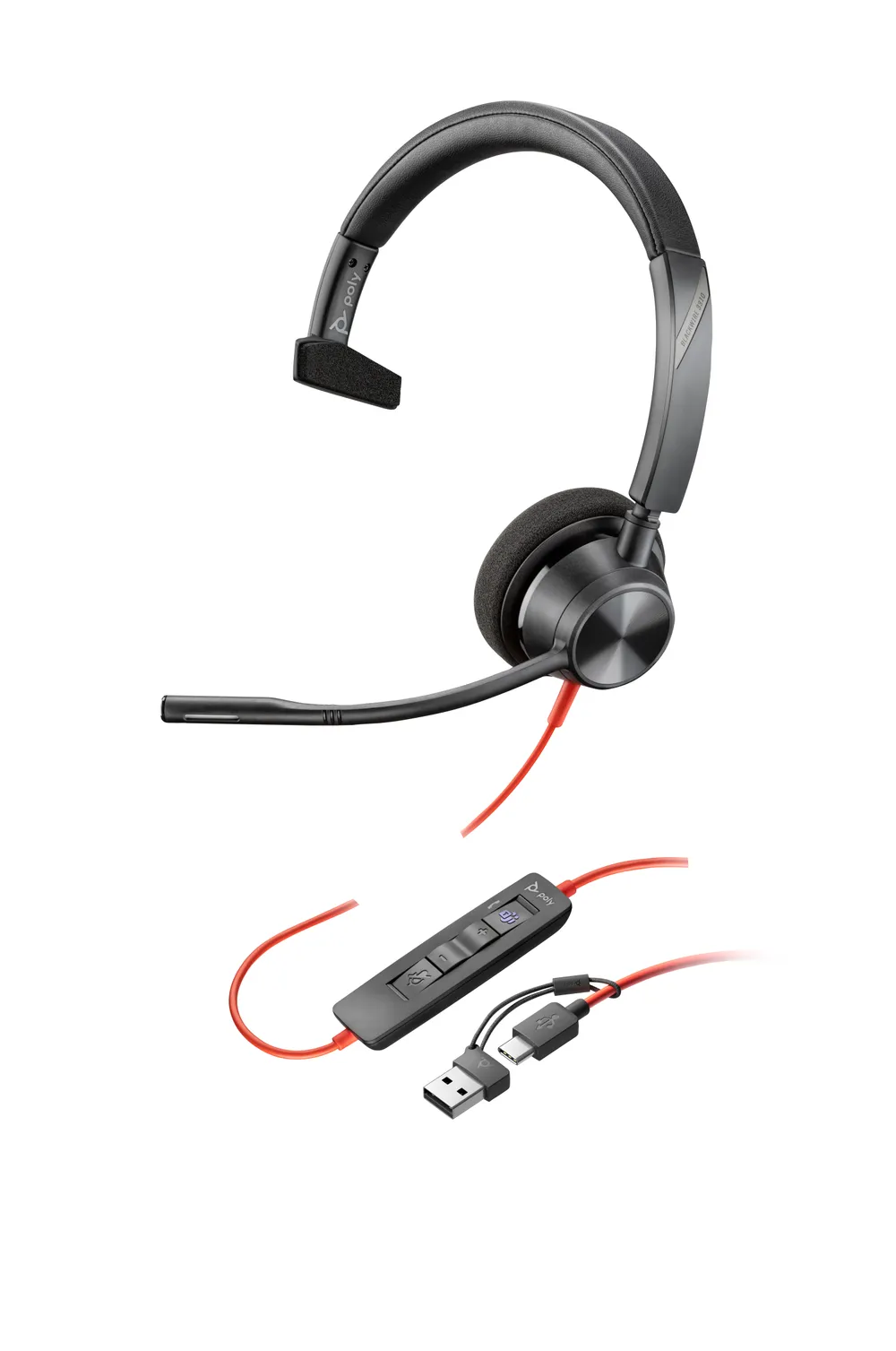 Poly HP Poly Blackwire 3310-M | 760q7aa | Blackwire 3300 series