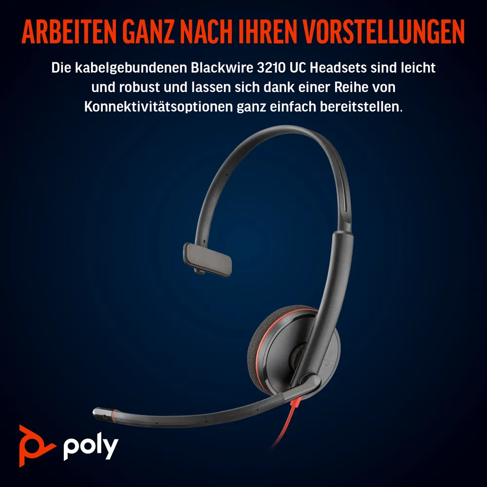 Poly HP Poly Blackwire 3210 | 80s09aa | 3200 Series - Headset