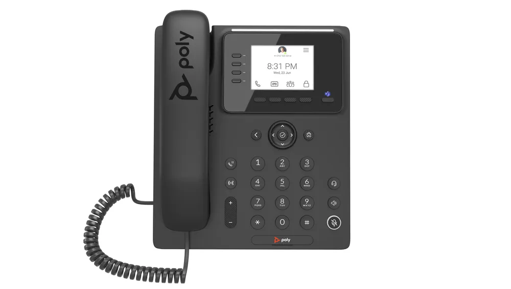 Poly CCX 350 IP-Telefon Schwarz LCD 2.8" Gigabit Ethernet PoE Microsoft Teams