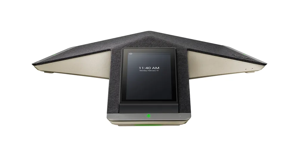 Poly Trio C60 IP-Konferenztelefon, 5-Zoll-Touchscreen, WLAN, Bluetooth, PoE, Schwarz