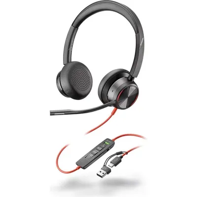 Auriculares Poly BW 8225 con cable USB-C/USB-A Cancelación de Ruido y control de llamadas Schwarz