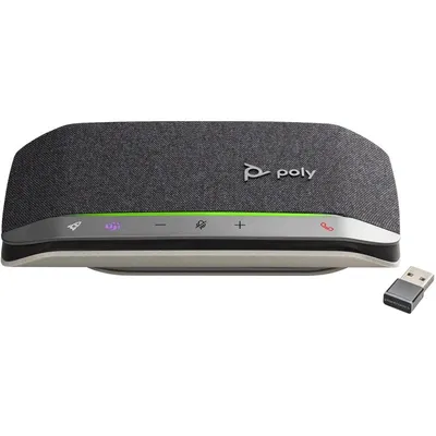 POLY Sync 20+ Microsoft Teams Certified USB-A Speakerphone Freisprecheinrichtung Mobiltelefon/PC USB/Bluetooth Schwarz, Silber