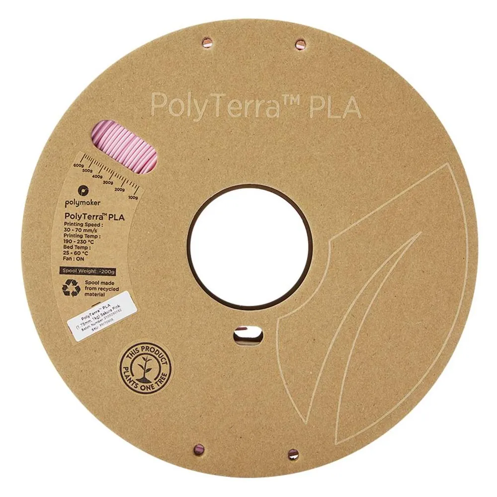 Filament PLA Polymaker PolyTerra Pink 1