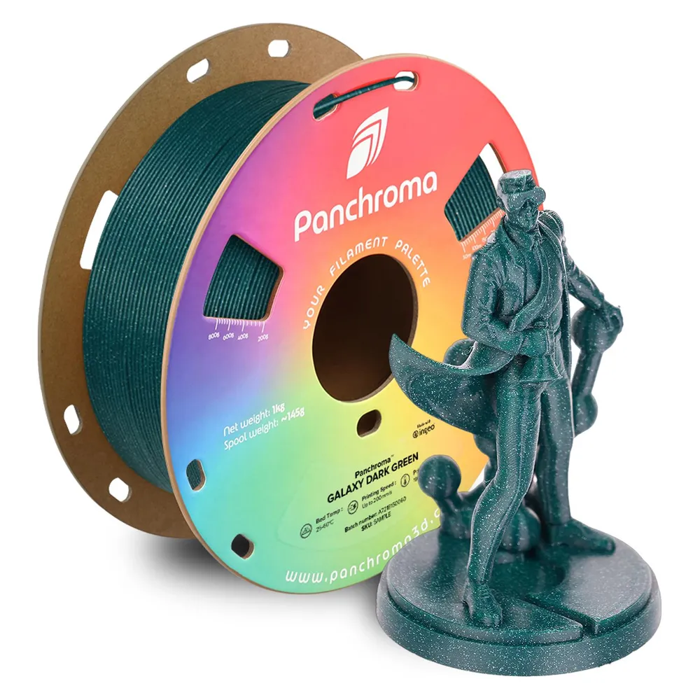 Filament PLA Polymaker Panchroma Galaxy Grün 1