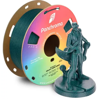 Filament PLA Polymaker Panchroma Galaxy Grün 1,75 mm Glitzerpartikel