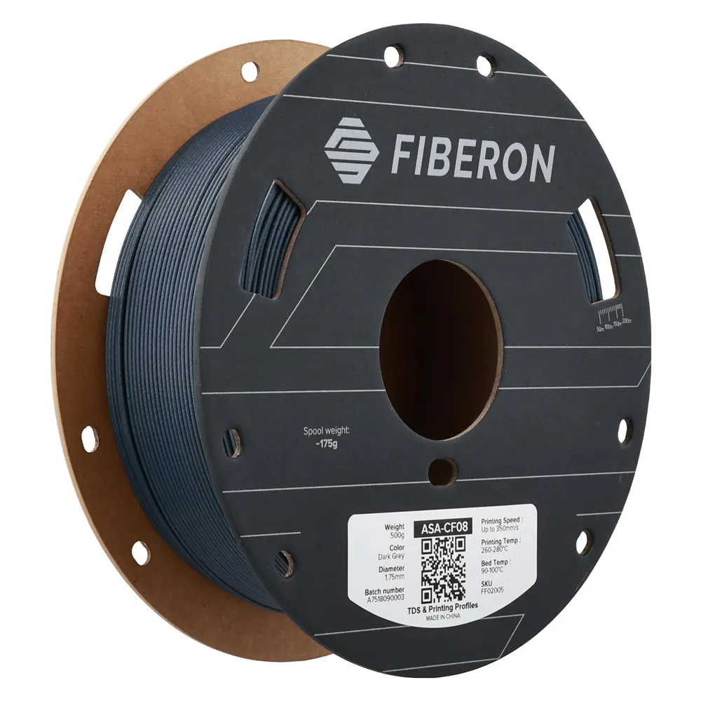 Filament ASA Polymaker Fiberon FF02005 Grau Silber 1