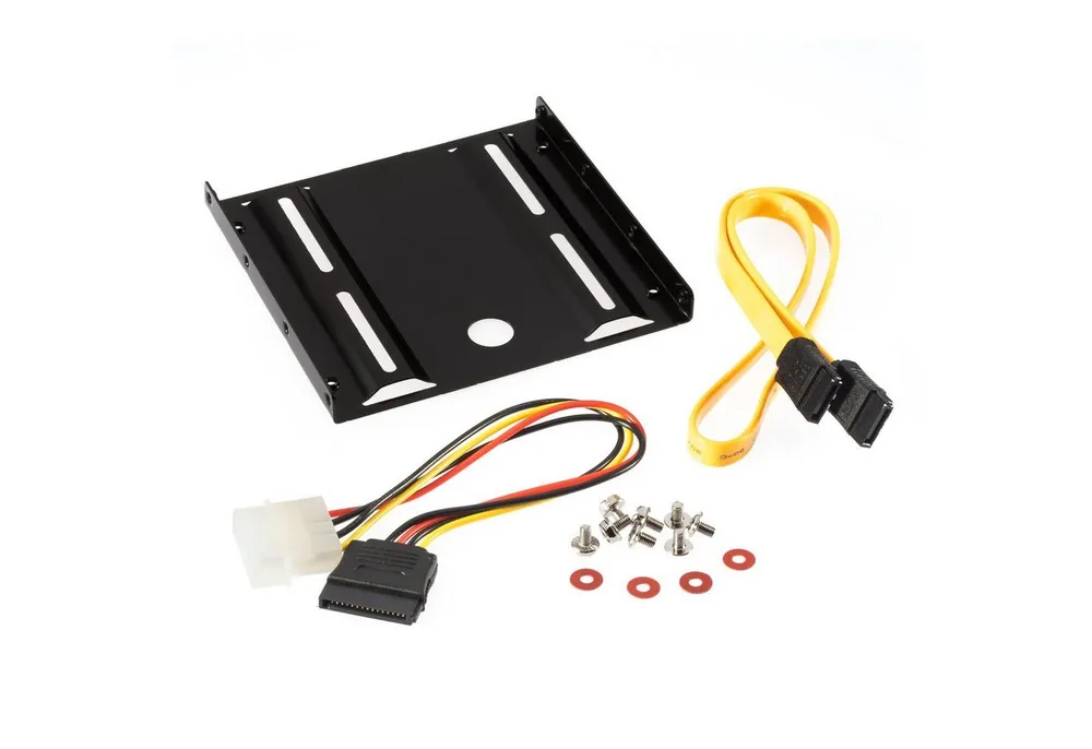 Poppstar Festplatten-Einbaurahmen, Einbau-Kit für interne 2,5 Zoll SSD-HDD inkl. Einbaurahmen, Schrauben