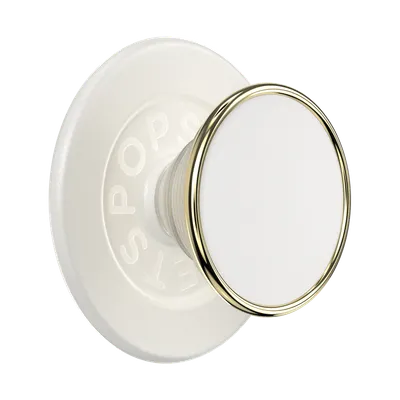 PopGrip MagSafe Luxe Coconut Creme Enamel inkl. zusätzlichem Magnetring