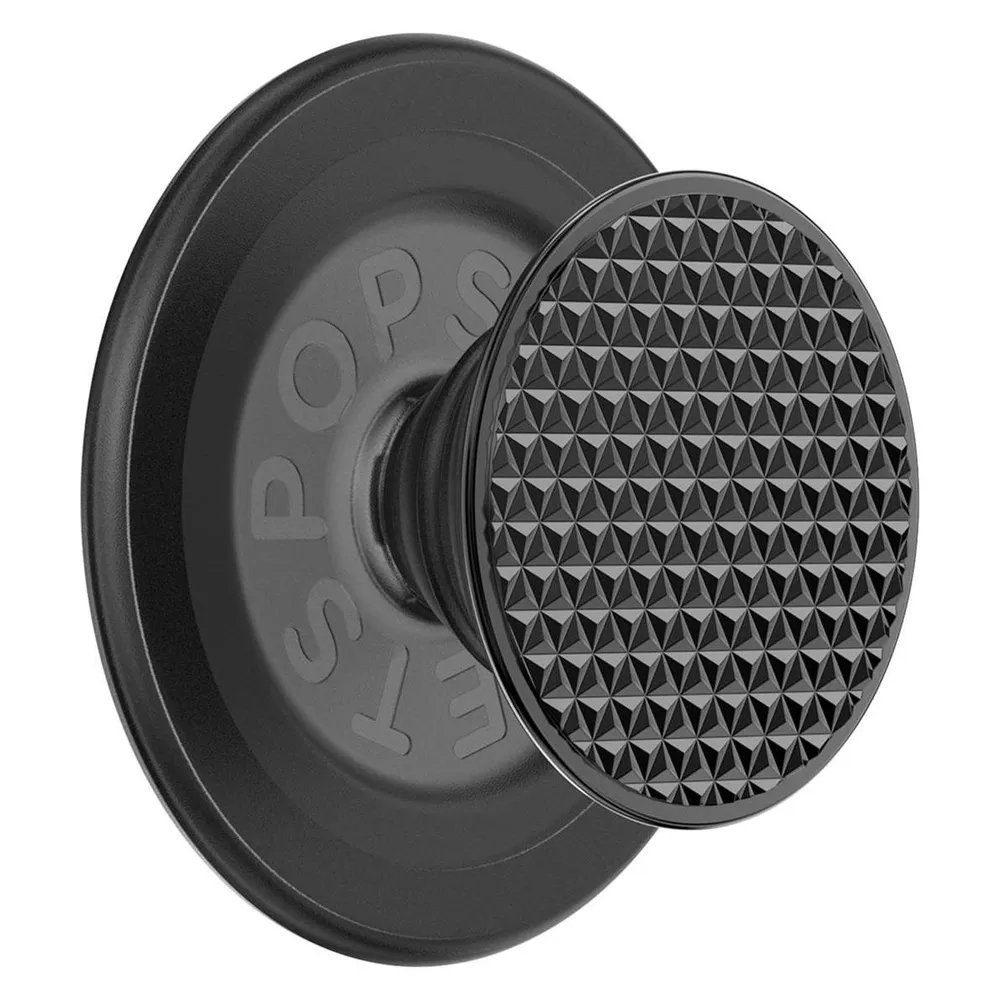 PopGrip für MagSafe Triangle Knurl Black Aluminum