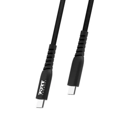 Kabel USB-C nach USB-C Port Designs 2 m USB 2.0 Schwarz