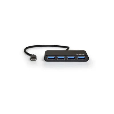 Hub Port Designs 4 Ports 5000 Mbit/s USB 3.2 Gen 1 900123 Schwarz ABS