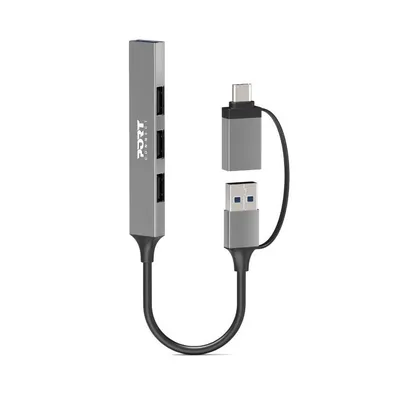 Hub Port Designs 4 Ports 5000 Mbit/s Modell 900160 Kabel 0